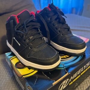 Heelys Black and White with Red accents